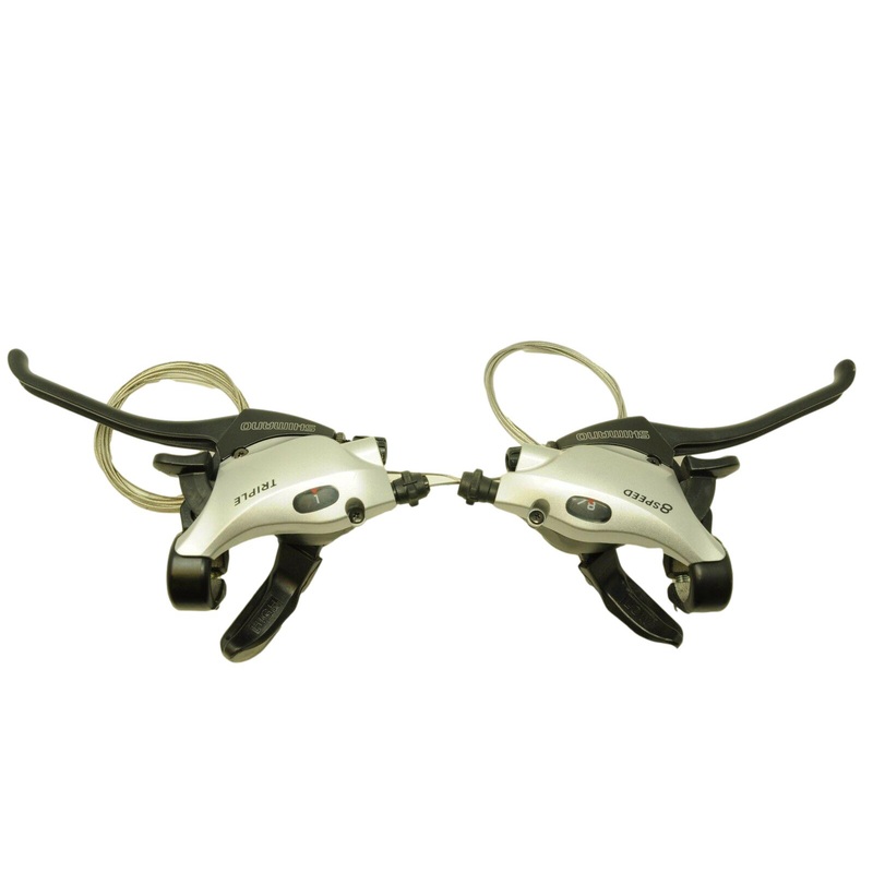 Shimano ST-R220-R ST-R224-L Ez-Fire Shifter Gear Brake Lever Set 24 Speed 8 X 3