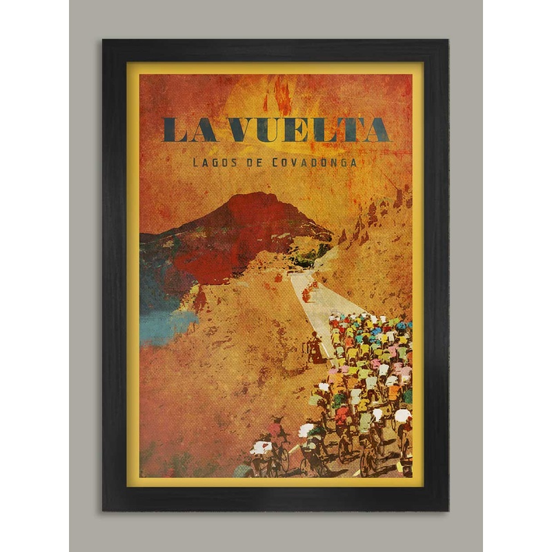 Vuelta a Espana Cycling Poster Print – Lagos de Covadonga