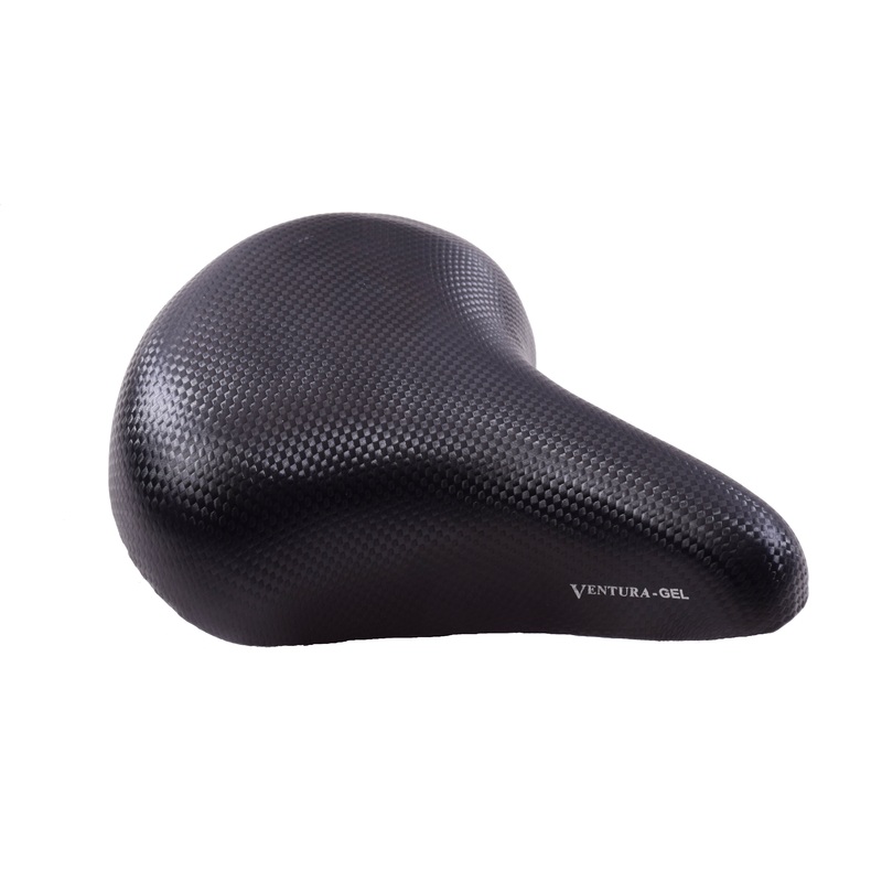 GEL COMFY BIKE SEAT SADDLE COIL SPRUNG GEL COMFORT PADDED WIDE BIKE CYCLE SEAT BLACK