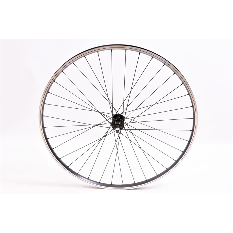 Rear Hybrid Trekking Bike Wheel 700c (622 X 19c) 5 6 Or 7 Speed Black Double Wall Rim