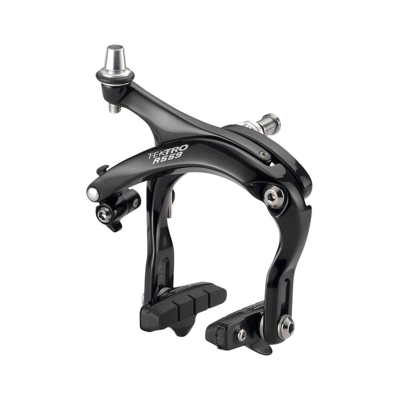 Tektro R559 Road Caliper Brake (High Polish Black) (Front) (Dual Pivot)