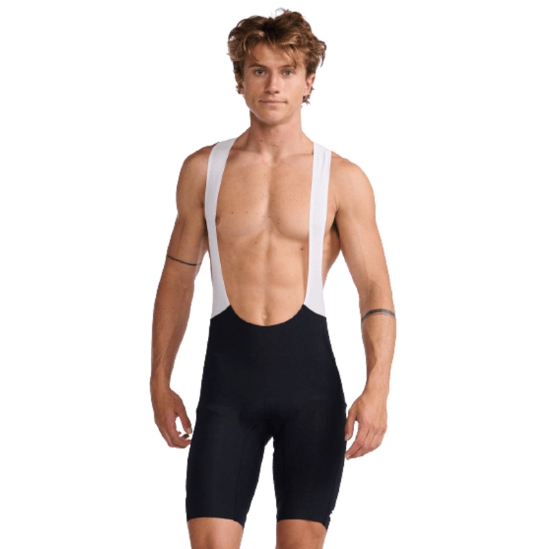 2XU MC6651B Aero Mens Cycling Bibshorts (Black/White Reflective)