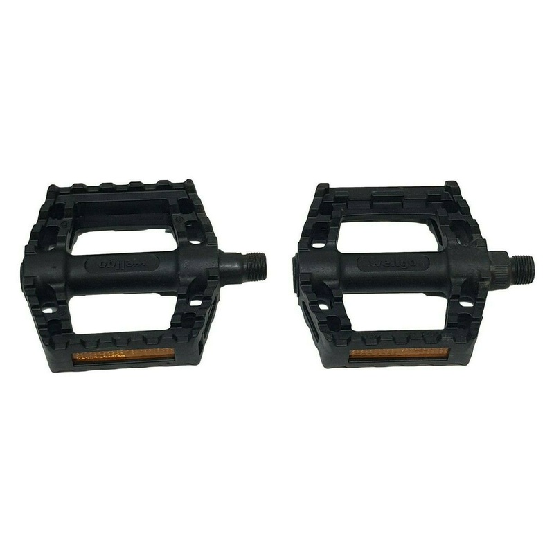 9-16 Adult Black Plastic Wide Pedals, Kansi Bikes, Folding, Mtb, Bmx Bikes