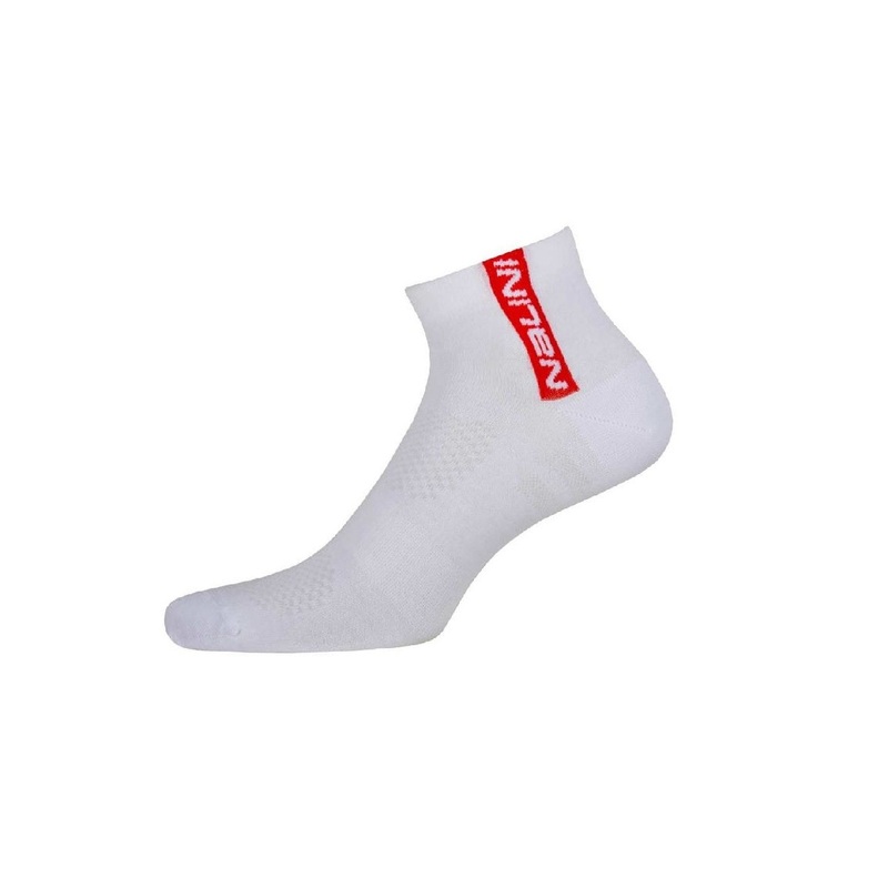 NALINI RED CYCLING SOCKS H:9CM – WHITE- CHOOSE SIZE