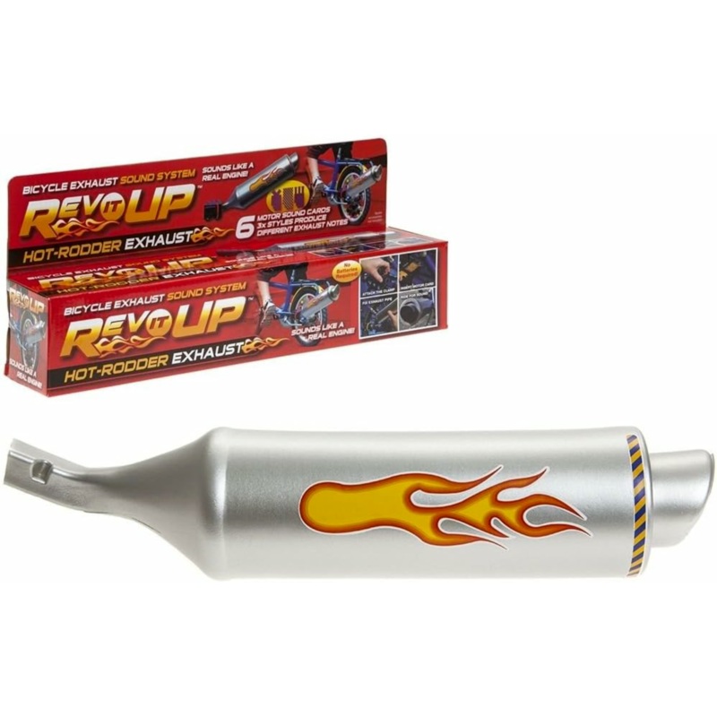 Rev It Up Bike Exhaust Pipe Fun Sound System Turbo Motorcycle Ideal Xmas Present
