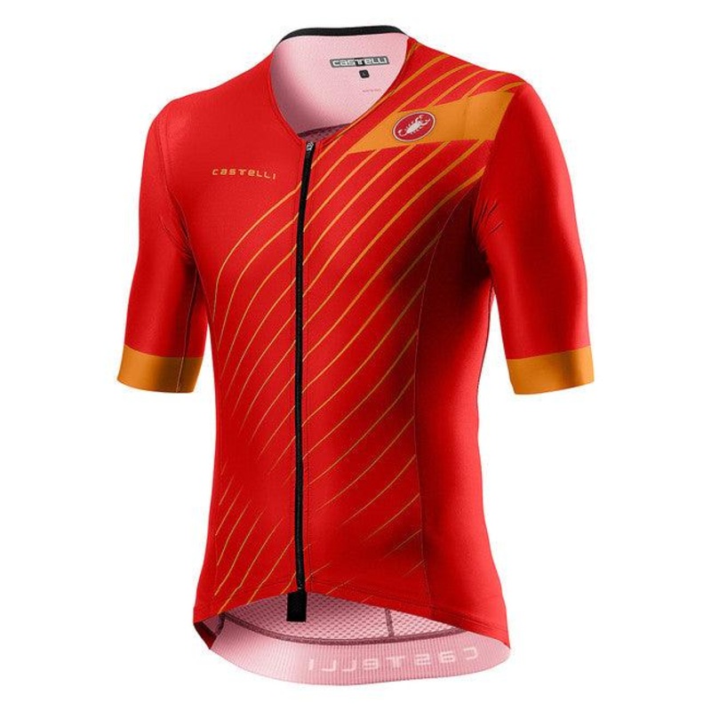 Castelli Free Speed 2 Race Men’s Triathlon Top (Red/Fiery Red)