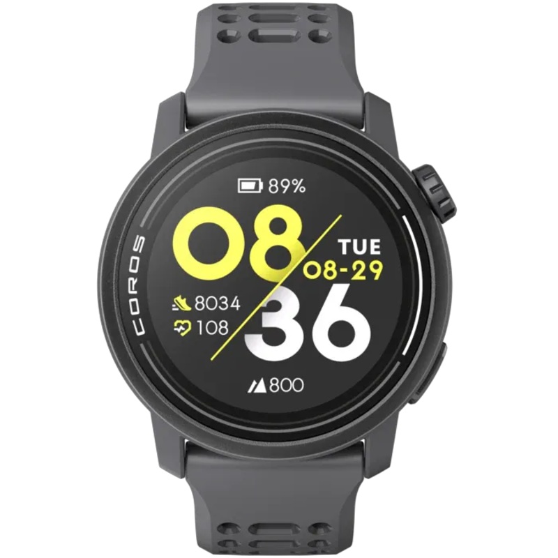 Coros Pace 3 Silicone Smart Watch (Black)