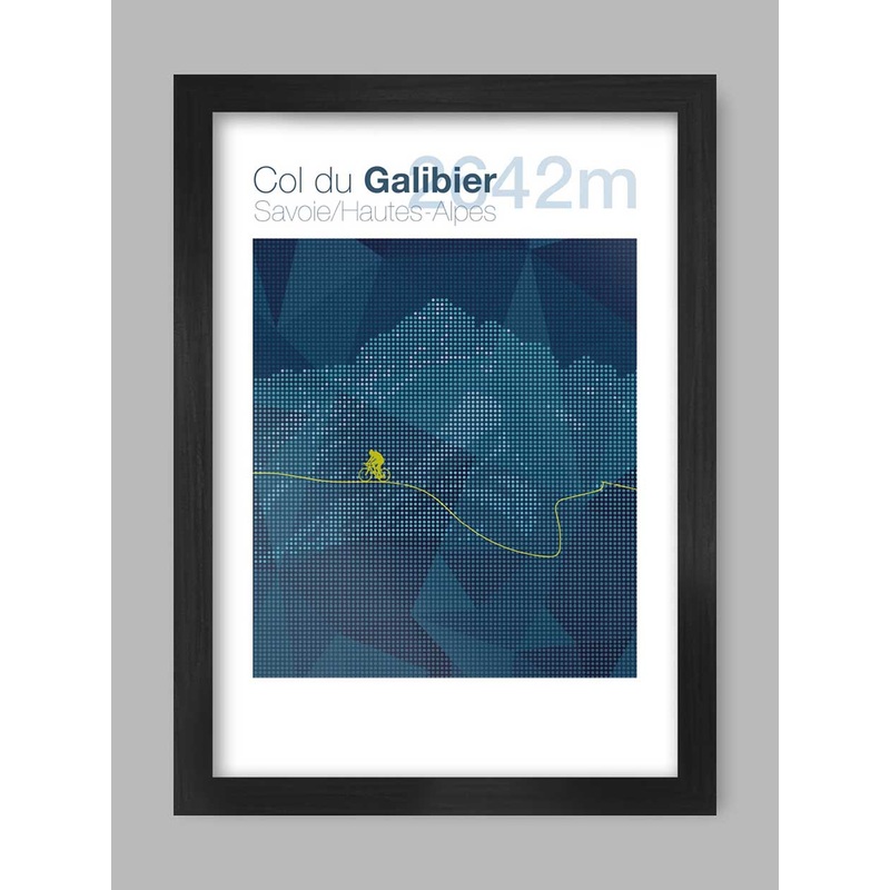 Cycling Climbs Poster Print – Col du Galibier