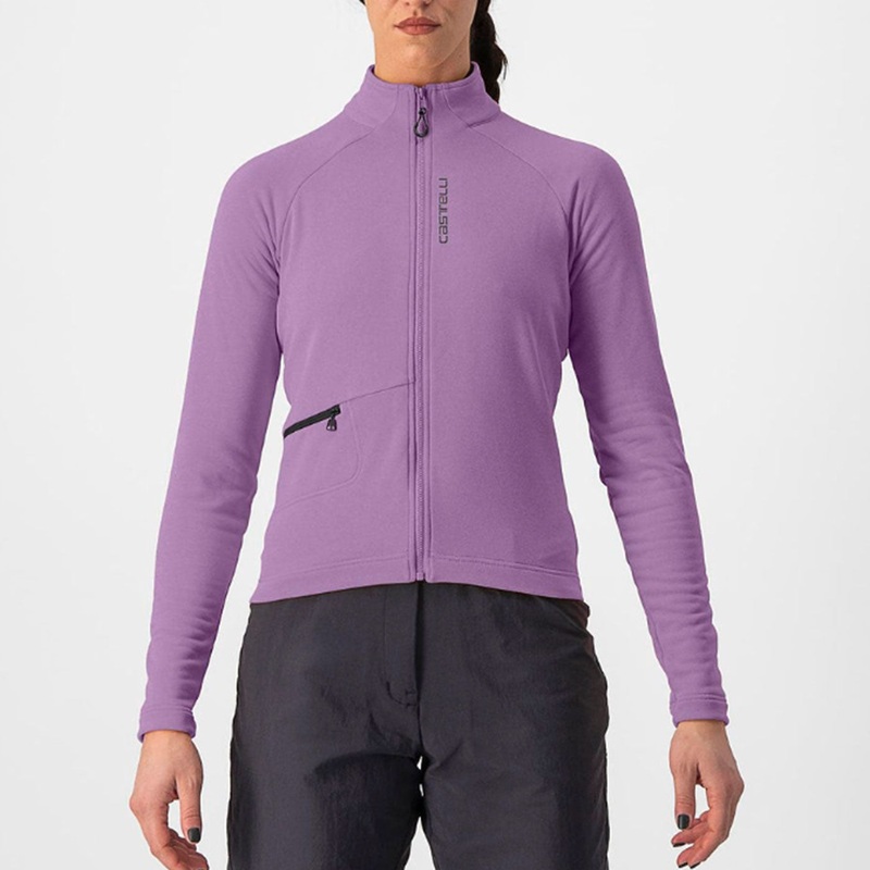 Maglia maniche lunghe donna Castelli Unlimited Trail – Viola