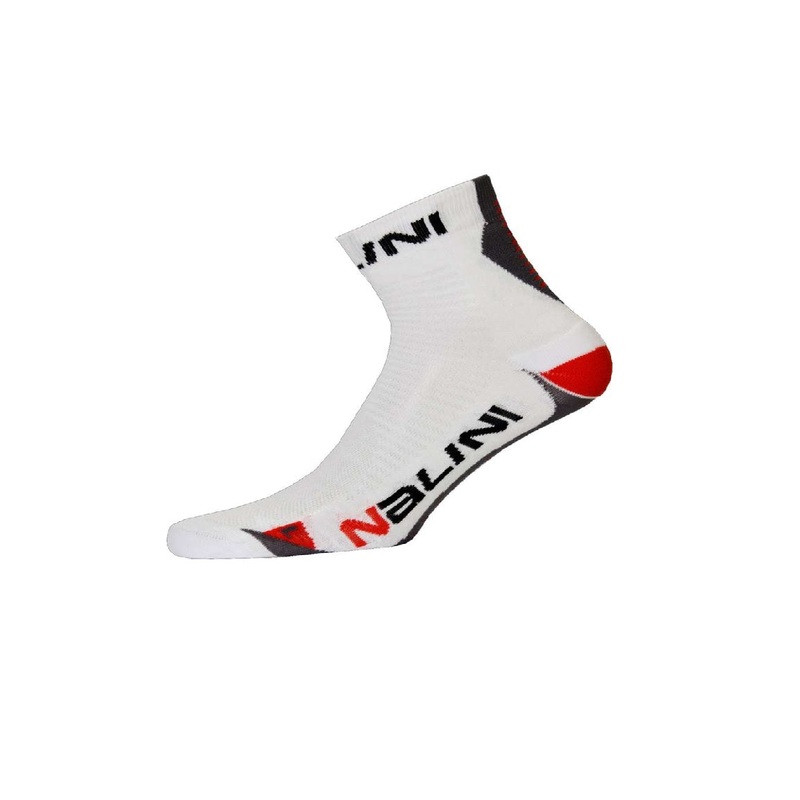 Nalini Pro Avorniello Ladies Cycling Socks  White-Red  Choose size