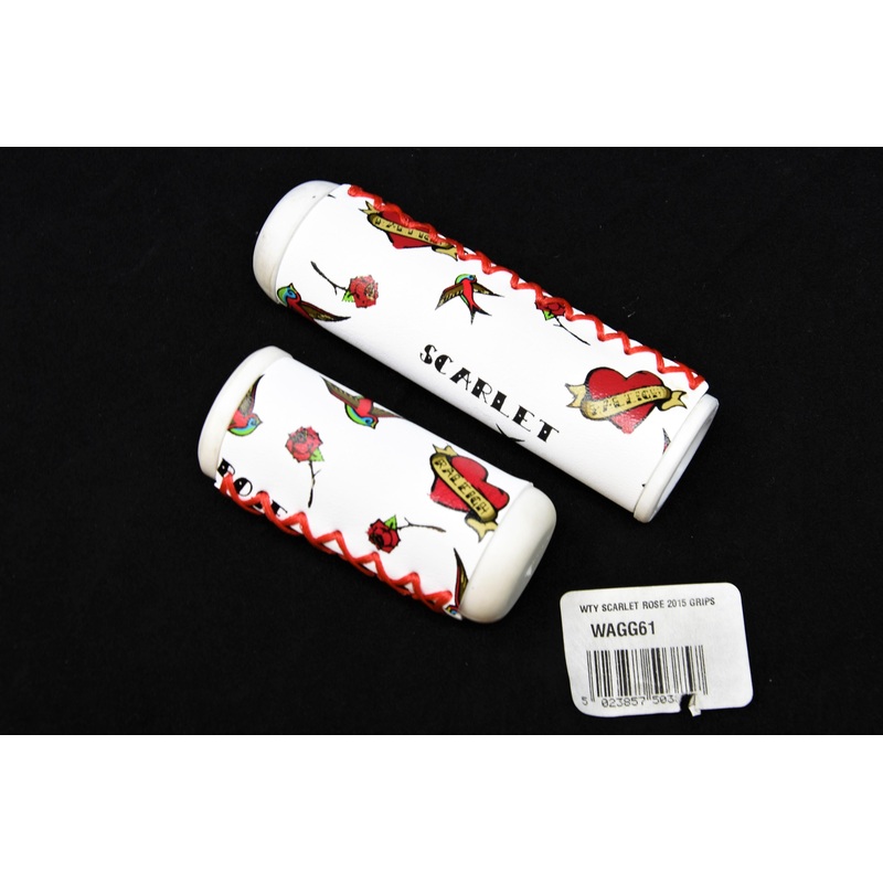 Raleigh Scarlet Rose Handlebar Grips + Suit Trendy Any Bike With Twist Grip Gears