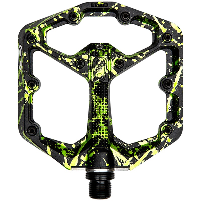 Pedali Crank Brothers Stamp 7 Splatter Small – Nero verde