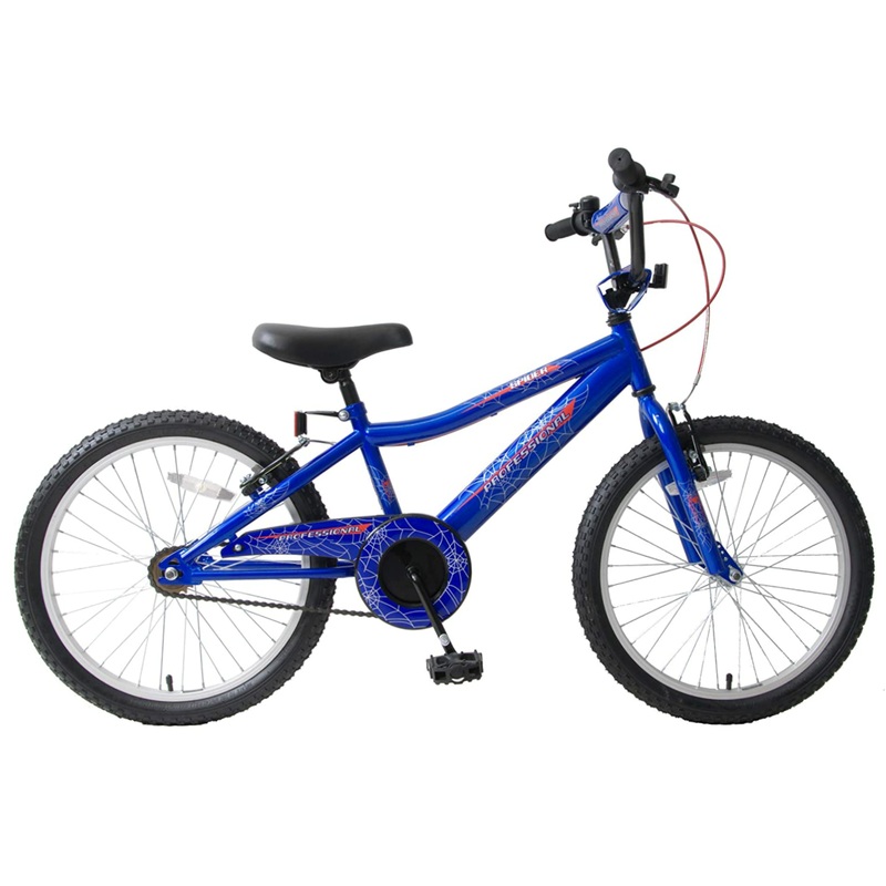 Ammaco Spider 18 Wheel Kids Childs Boys BMX Blue & Red Bike Bicycle Age 6 +