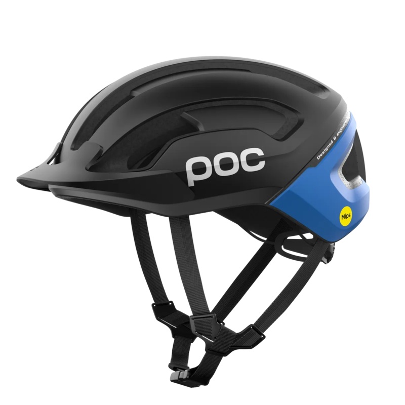 POC Omne Air Resistance Road Cycling Helmet (Uranium Black/Opal Blue)