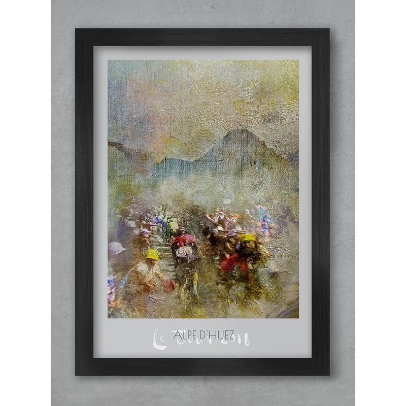 Alpe d’Huez Stage 12 Cycling Poster print