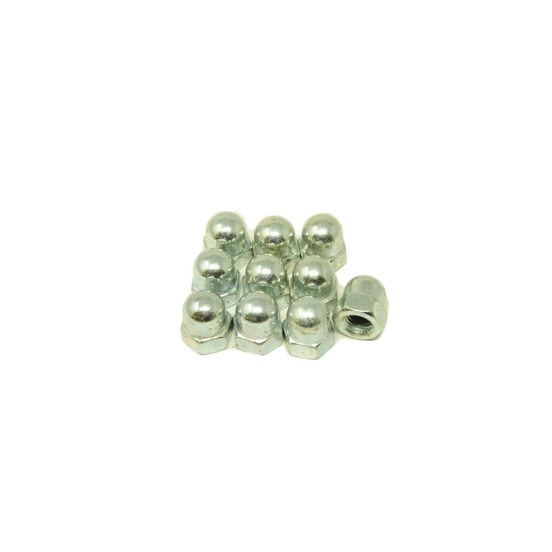 Bike Cycle Dome Nuts For Bicycle Seat Bolts, Handlebar Bolts Etc Size M8 X 1.25mm