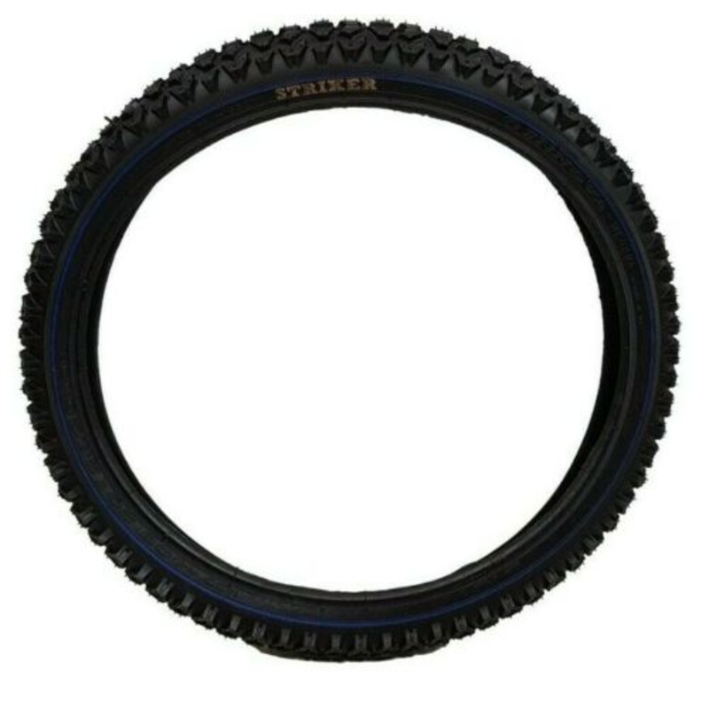 Pair (2) 20 X 2.12 (57406) Raleigh Striker Bike Tyres With Blue Band, Mtb