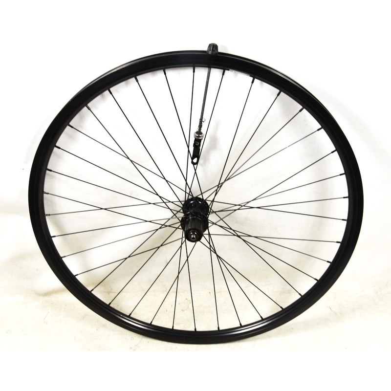 700c (62219) SHIMANO FH-RM70 8-9-10 SPEED CASSETTE REAR HYBRID BIKE WHEEL BLACK