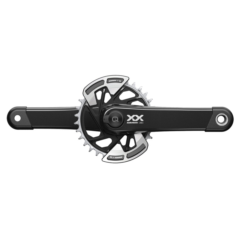 SRAM XX Eagle Spider Q174 55mm Chainline Dub Mtb Wide Crankset Powermeter With Bash Guards