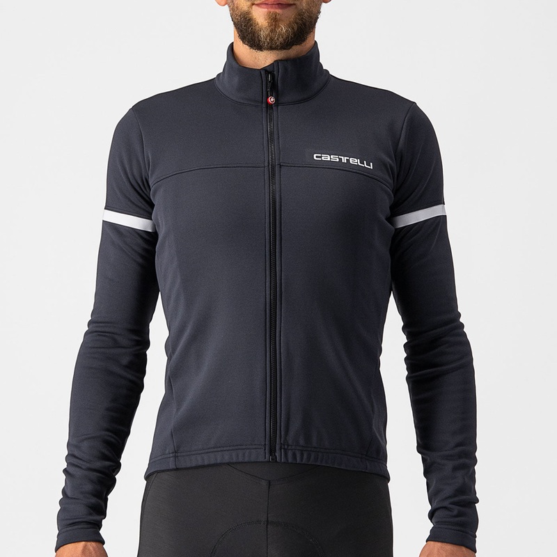 Maglia maniche lunghe Castelli Fondo 2 – Nero bianco