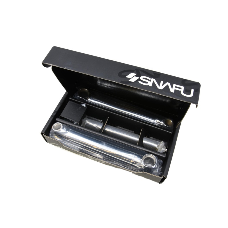 Snafu Mayweather Bmx,175mm 4130 Chromoly 1.4mm Forged Cranks OPC 3 Piece No BB Chrome