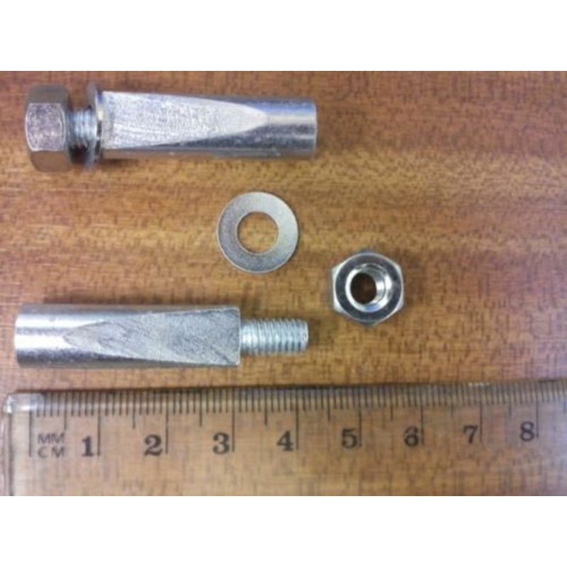 Pair Raleigh Grifter Cotter Pins 9.5mm Milled Good Quality But Without r Nuts
