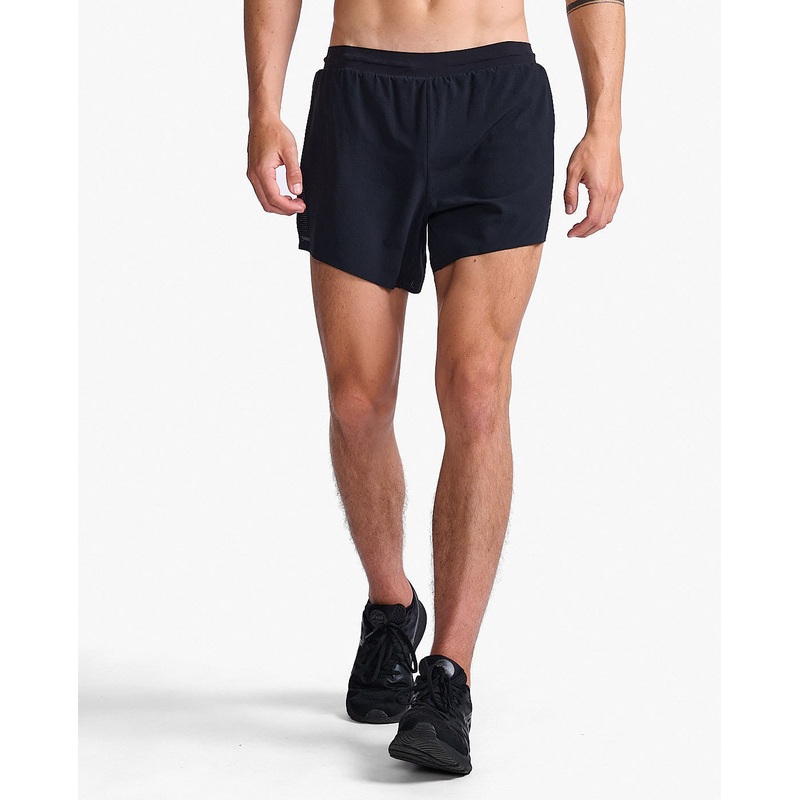 2XU Light Speed Stash 5 inch Men’s Running Shorts (Black/Black Reflective)