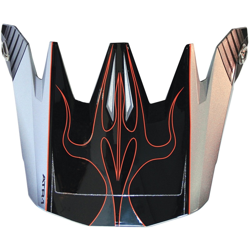 6d ATR-1 Crusader Replacement Visor For Motocross Helmet Choose Colour: White or Orange