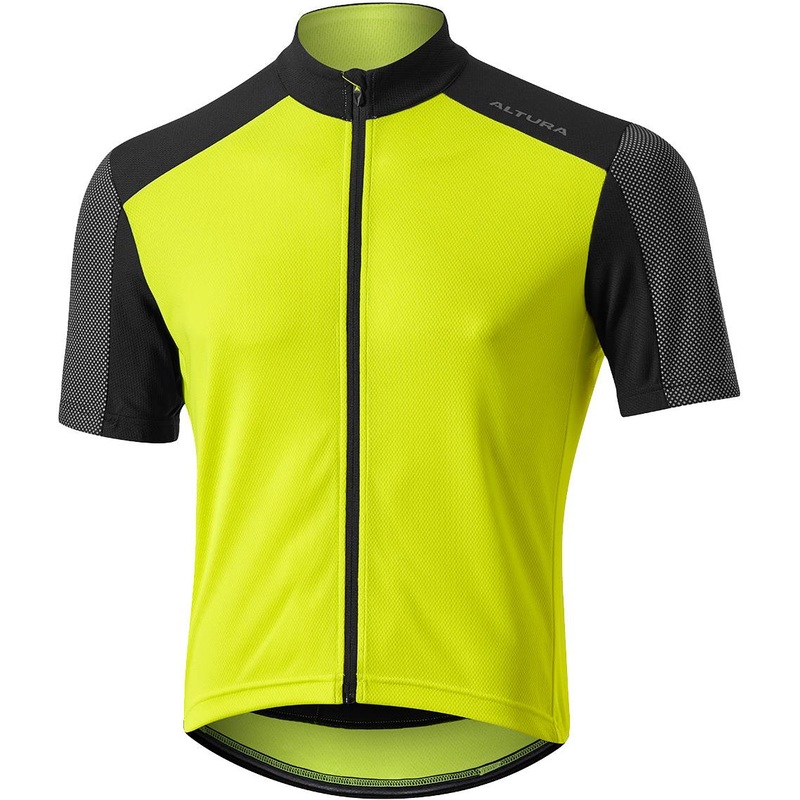 Altura Nightvision Short Sleeve Jersey 2018: Hi-Viz Yellow/Black 2XL