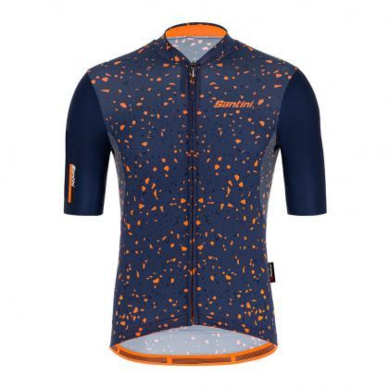 Santini Delta Pietra Mens Cycling Jersey (Blue)