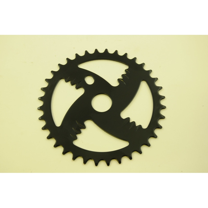 36 TEETH OLD SCHOOL OR NEW BMX ONE PIECE CRANK CHAIN RING CHAINWHEEL BLACK SMART