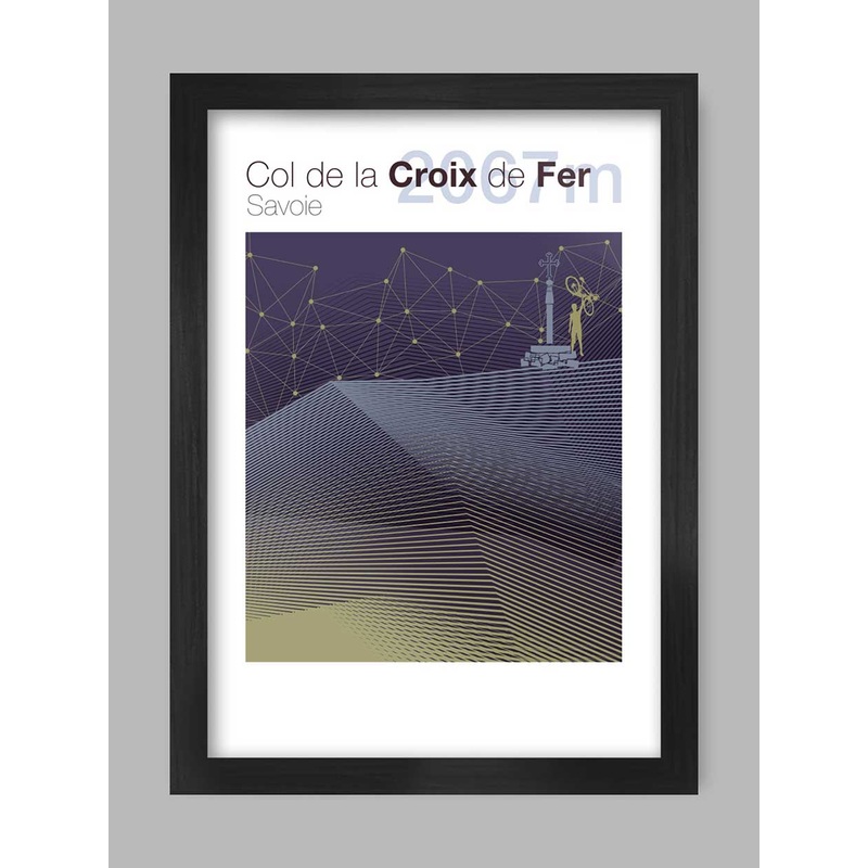 Cycling Climbs Poster Print – Col de la Croix de Fer