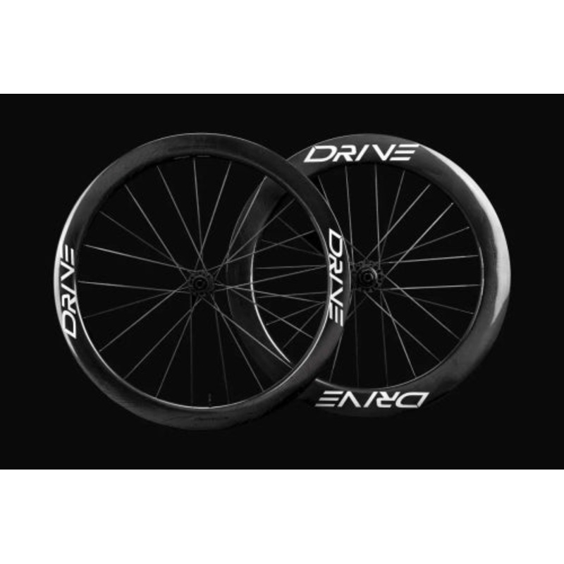 Elite Wheels Drive 50/65D Carbon Tubeless Ready Disc Brake Wheels – Shimano/SRAM (Gloss Marbel Black)