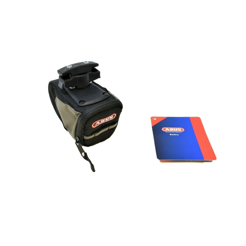 Abus Basico ST 130 KF Quick Release Cycle Clip On Bike Saddle Seat Stash Bag