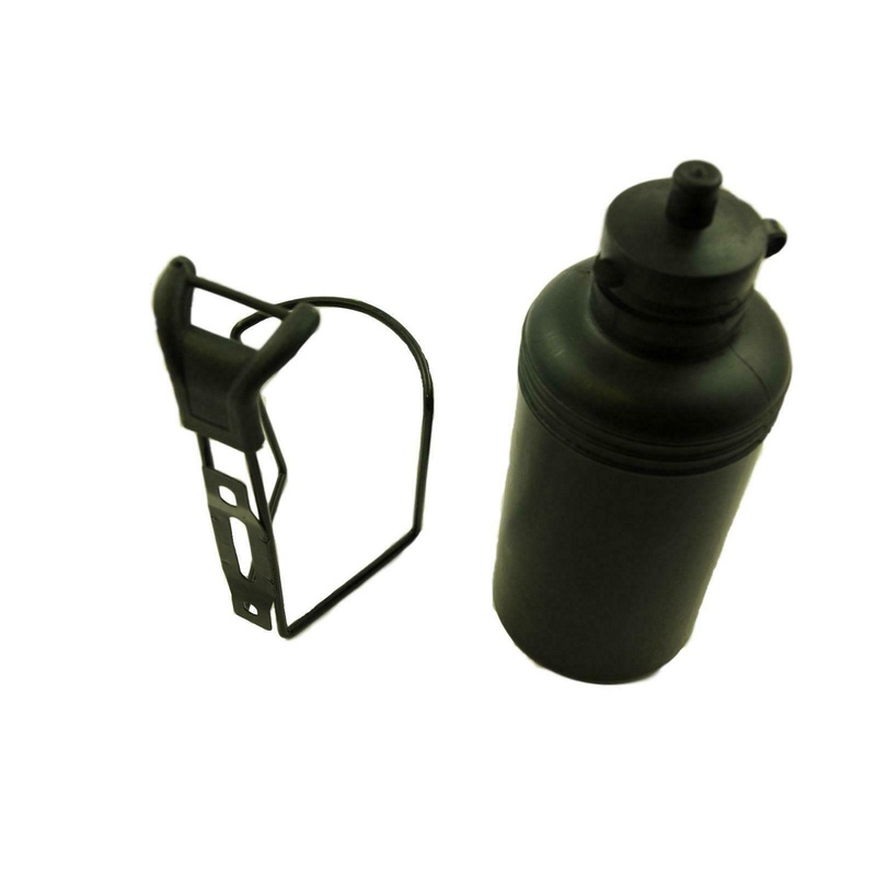 TWO (2) BIKE WATER BOTTLES & CAGES,BLACK DRINKS BOTTLE & HOLDER SUIT ANY BIKE