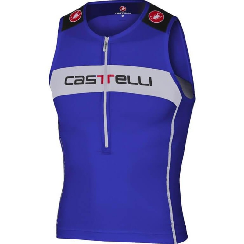 Castelli Core Men’s Triathlon Top (Surf Blue/White)