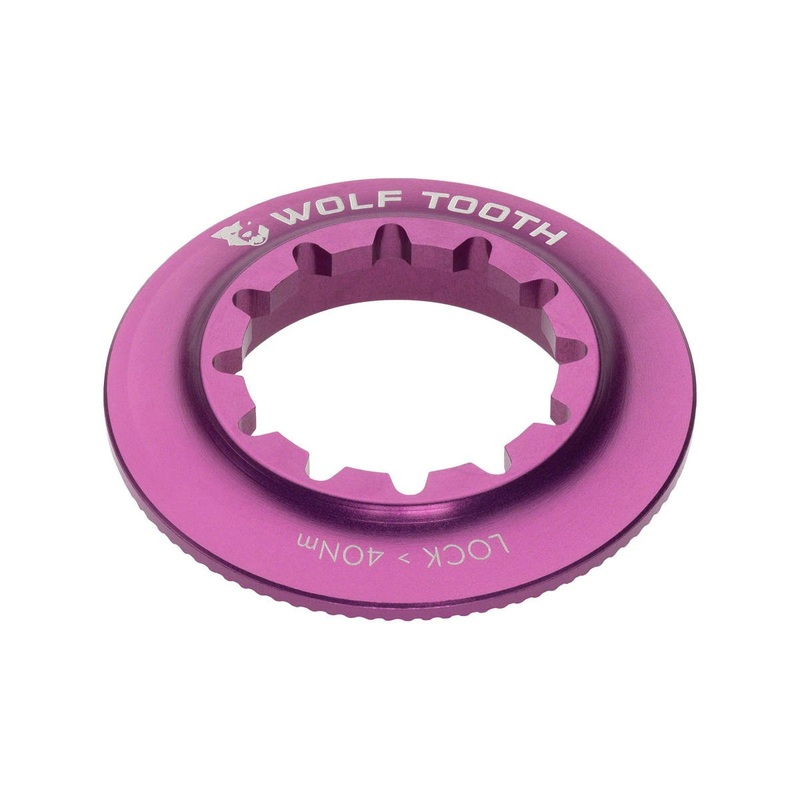 Wolf Tooth Components Centerlock Rotor Lockring (Purple) (Internal Spline)