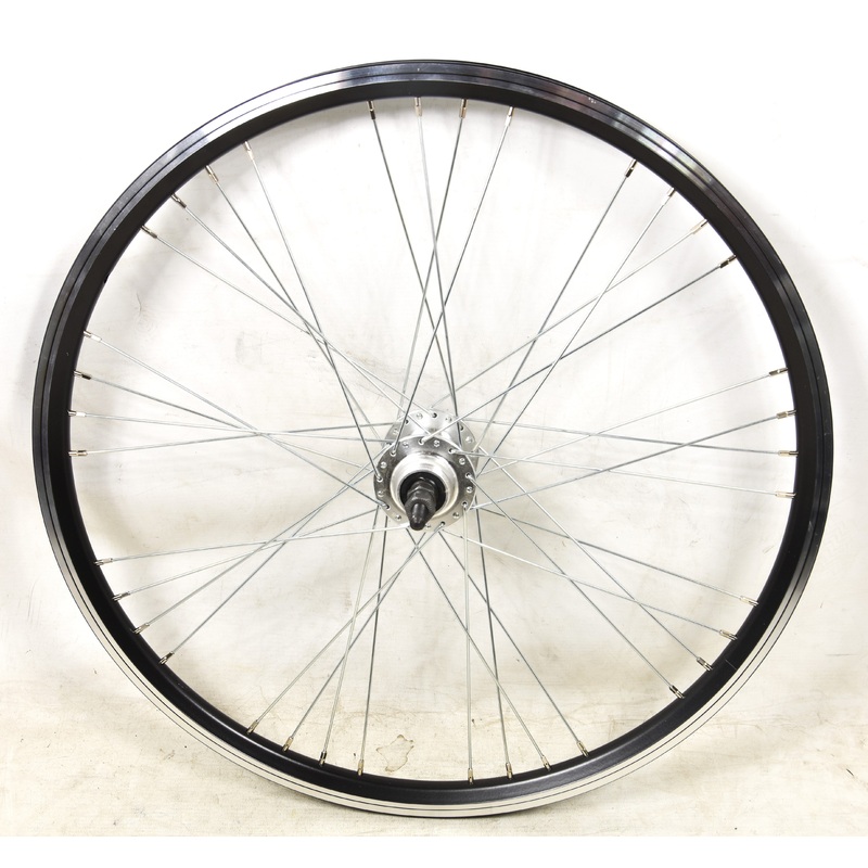 24 507 – 19 JUNIOR MTB DISC HUB BIKE REAR WHEEL SCREW ON FREEWHEEL TYPE HUB BLACK 9 x 4 RIM
