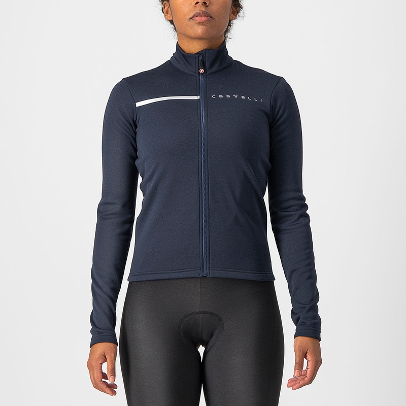 Maglia maniche lunghe donna Castelli Sinergia 2 – Blu grigio