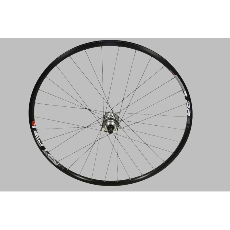 29ER 700c (622 x19) DISC SCREW ON FREEWHEEL (MULTISPEED) REAR WHEEL BLACK