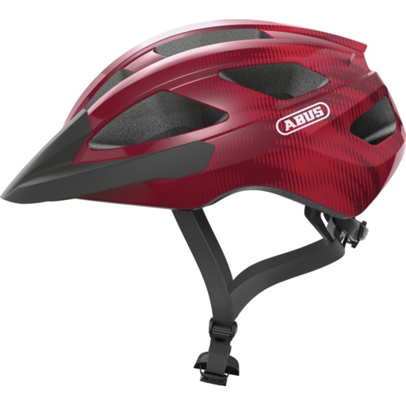 Abus Macator Road Cycling Helmet (Bordeaux Red)