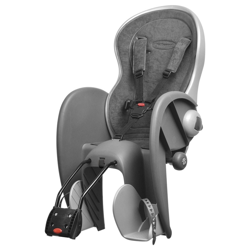 WALLABY EVOLUTION DELUXE – CHILD BICYCLE SEAT FOR FRAMES DARK GREY