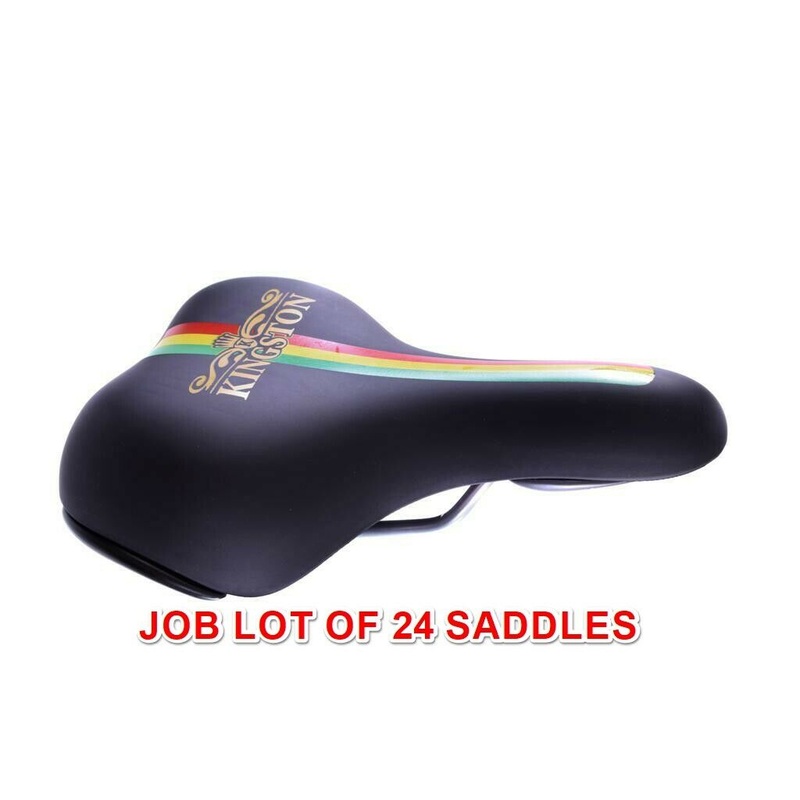 Wholesale Job Lot Of 24 Adult Mountain Bike Saddles Kingston Seats Black New