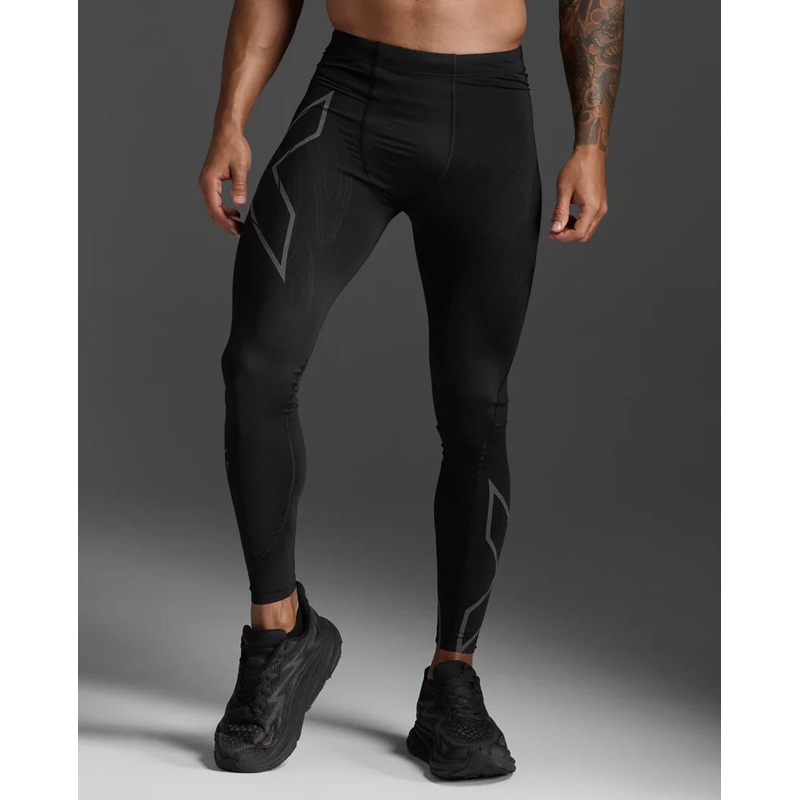 2XU MA5305B Light Speed Men’s Compression Tights (Black/Black Reflective)