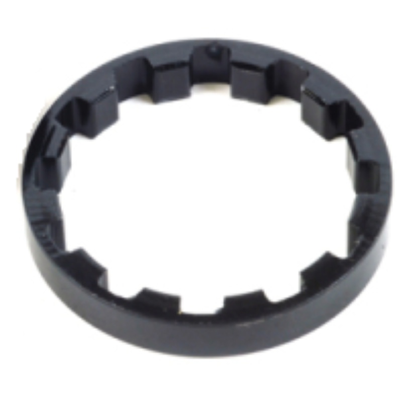 5mm Black Headset Steerer Spacer – 1 – Splined Lightweight Alloy  10 Pack