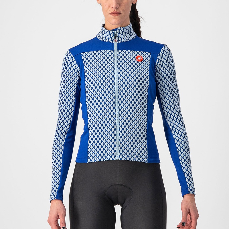 Maglia maniche lunghe donna Castelli Sfida 2 – Blu