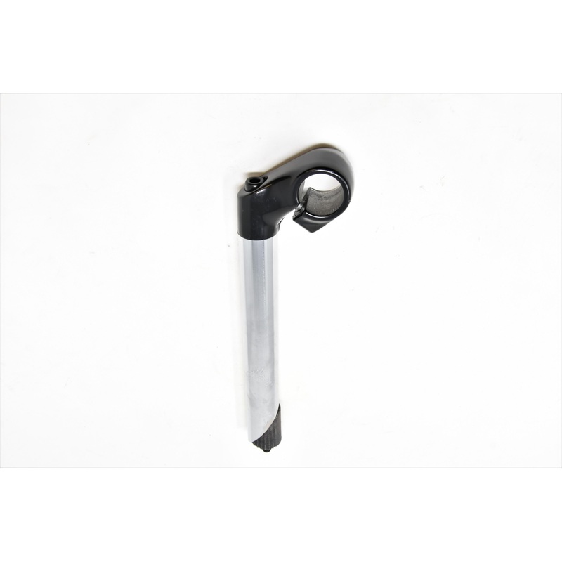 Get Higher Bike Riding Position With This Short Reach Bicycle Handlebar Stem 220mm Long 25.4mm Chrome With Black Alloy Top 40mm Reach