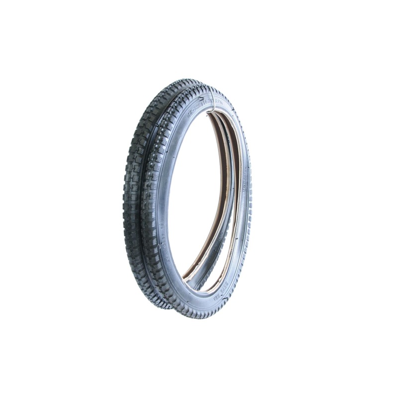 PAIR (2) 350A 14 x 1 3-8 x 1 5-8 (44-288) CHOPPER ERA BIKE CYCLE TYRES BLACK