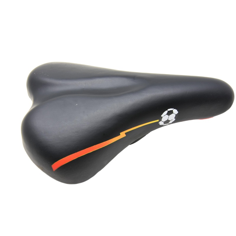 RALEIGH STRIKER SADDLE BLACK WITH RED BUMPER UNDERSIDE ALSO SUIT OTHER KIDS BIKES