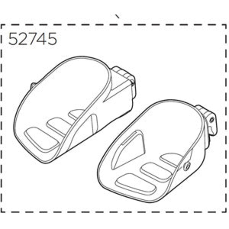 Thule Yepp Maxi Footrests, left & right